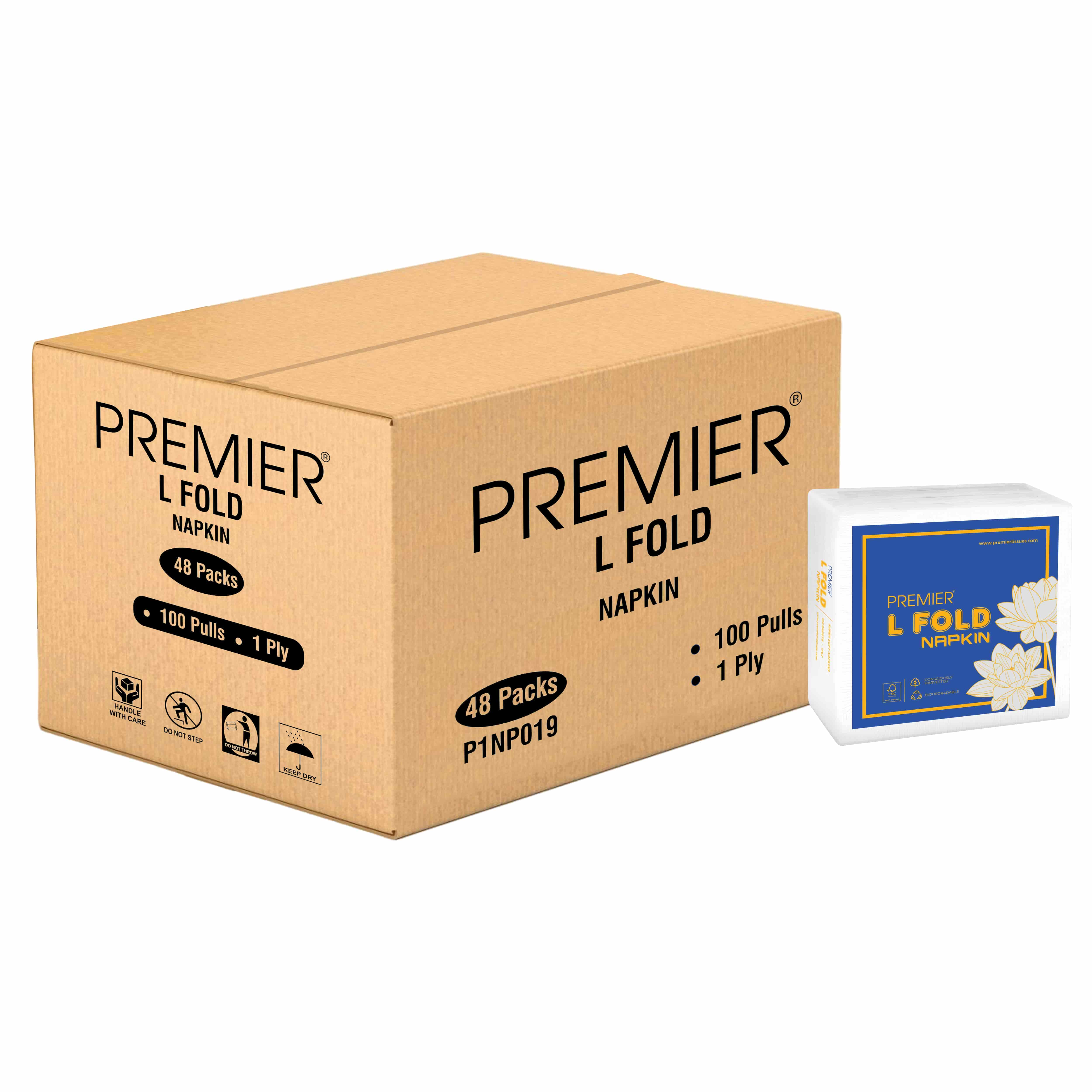 Premier L-Fold Napkin 1 ply 100 pulls